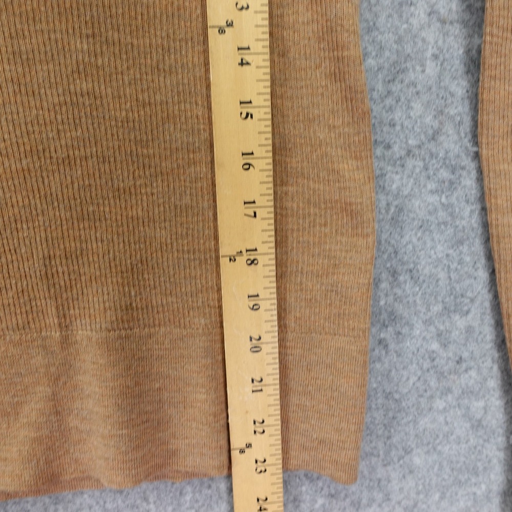 Banana Republic Camel Polo Sweater Womens M Washable Merino Fall Cozy Ivy Preppy - Picture 6 of 11
